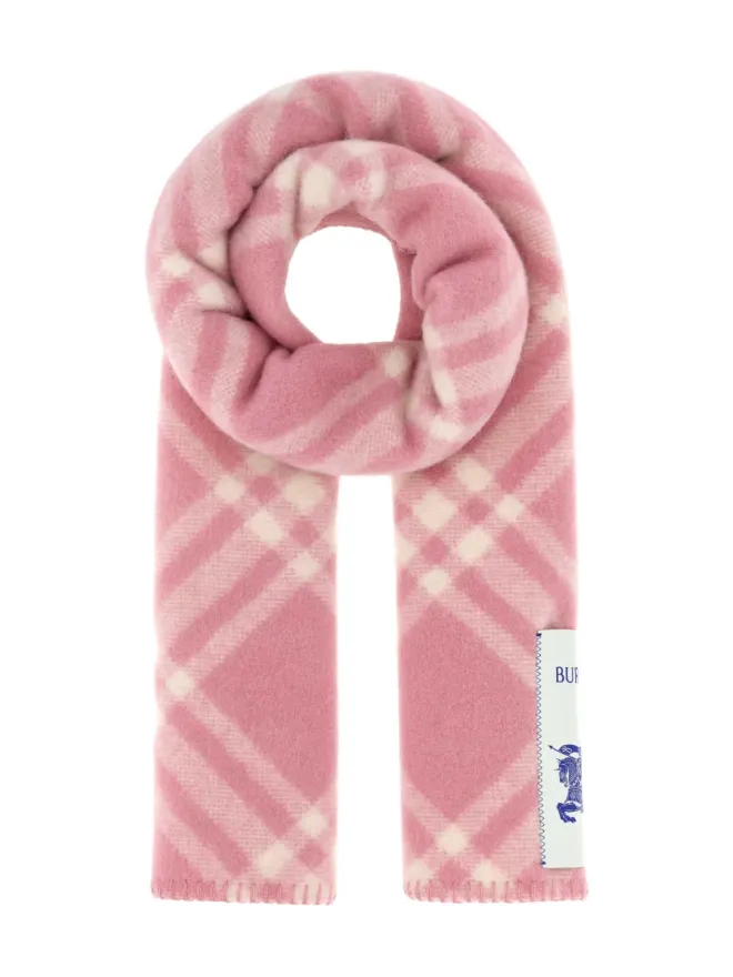 Burberry Burberry 刺繍入りチェック柄スカーフの商品画像