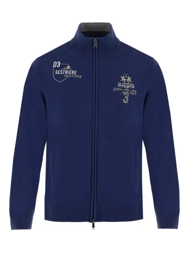 La Martina La Martina Bradfordジップファスナー付きカーディガン - ブルーの商品画像
