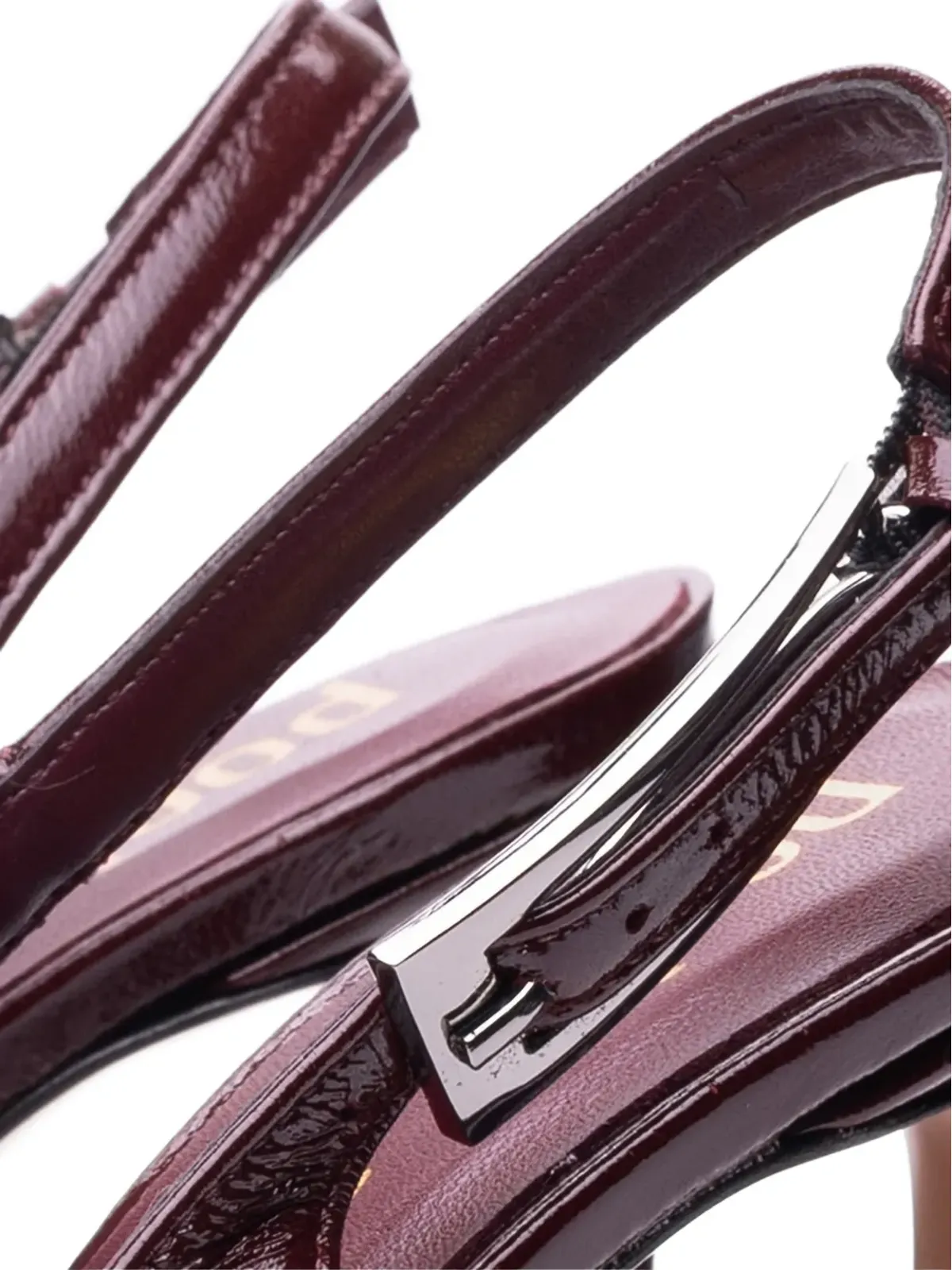 Poche Paris ポインテッドトゥ・スリングバックパンプス - 画像3