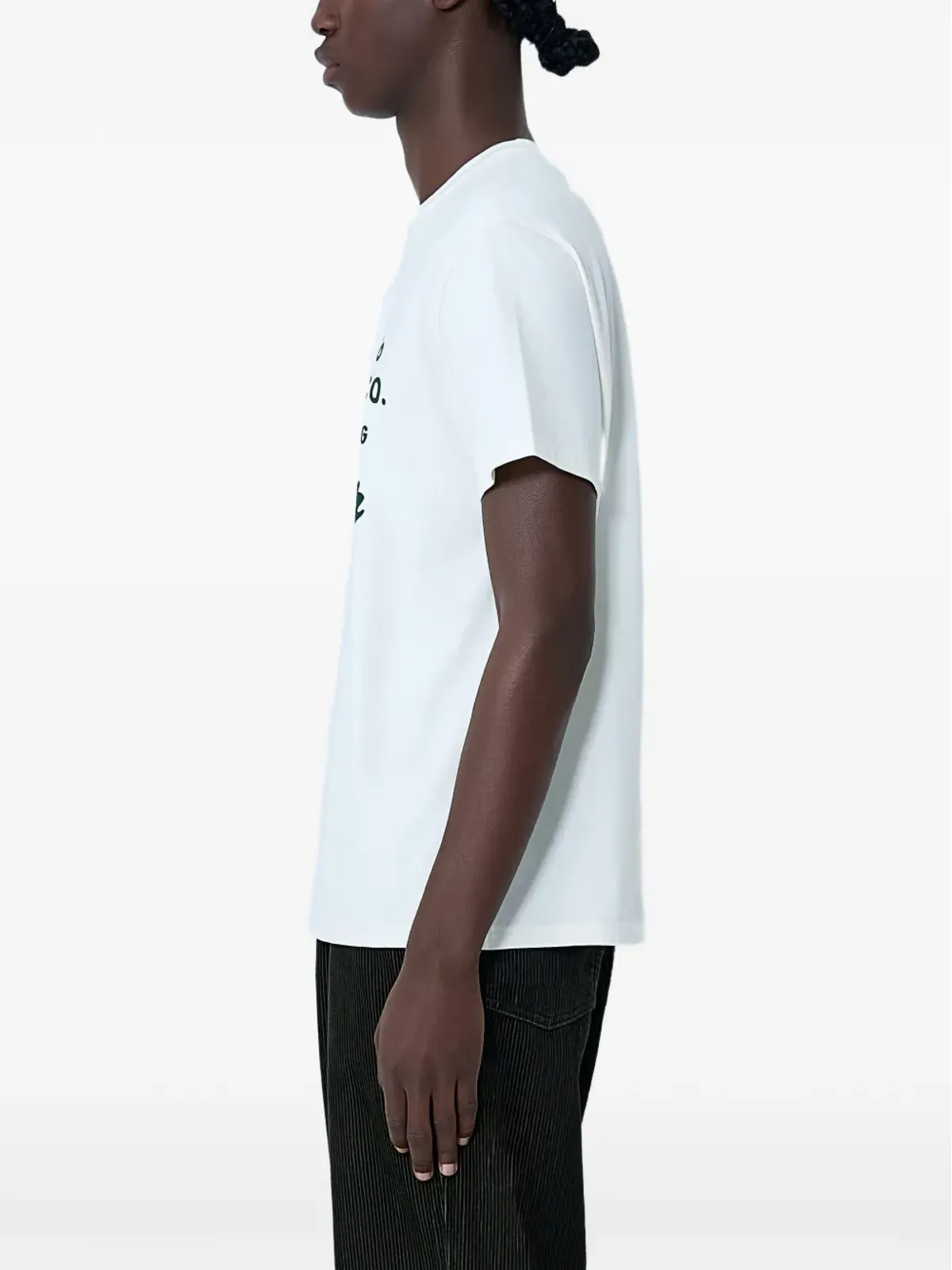 Levi's × Barbour ロゴモチーフ クルーネック Tシャツ ニュートラルカラー - 画像2