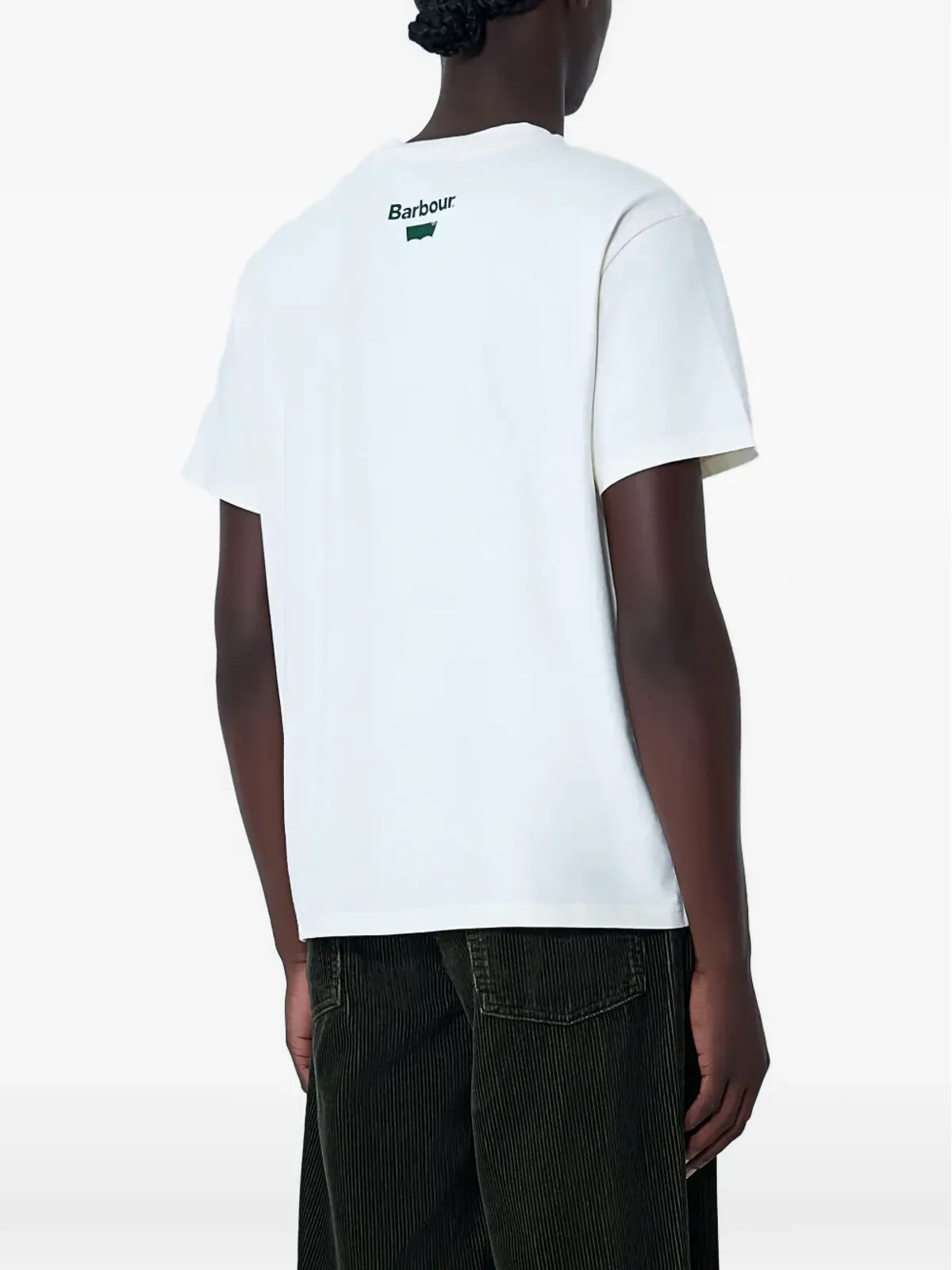 Levi's × Barbour ロゴモチーフ クルーネック Tシャツ ニュートラルカラー - 画像3