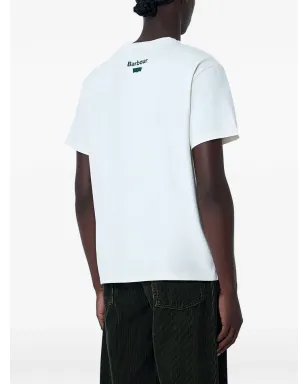 Levi's × Barbour ロゴモチーフ クルーネック Tシャツ ニュートラルカラー - サムネイル3