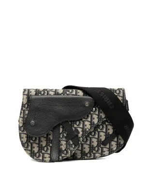 Christian Dior Pre-Owned 2019年 オブリーク キャンバス サドルメッセンジャーバッグ クロスボディ ブルー - サムネイル1