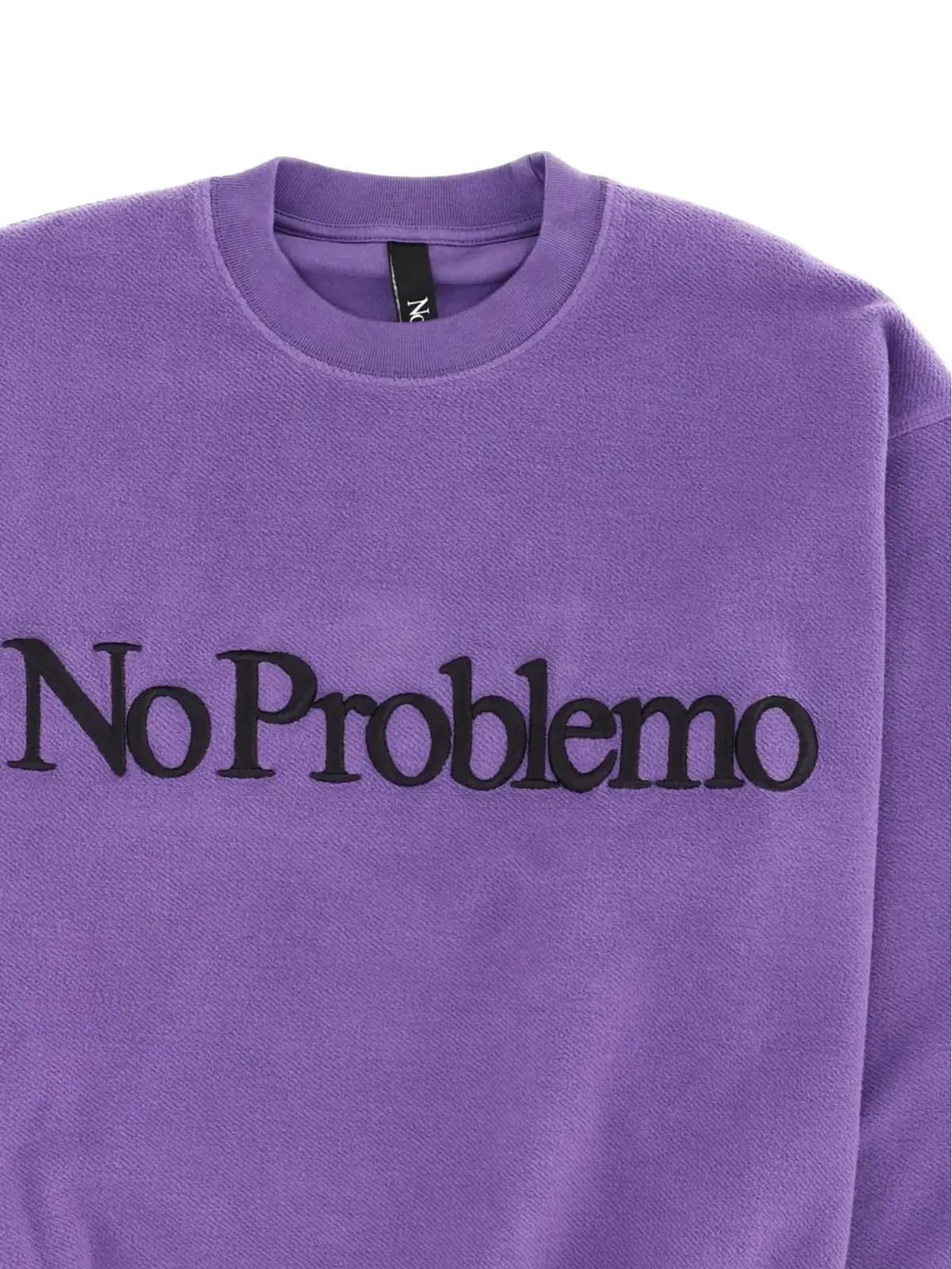 NO PROBLEMO ロゴプリント リバースフリース スウェットシャツ - 画像2