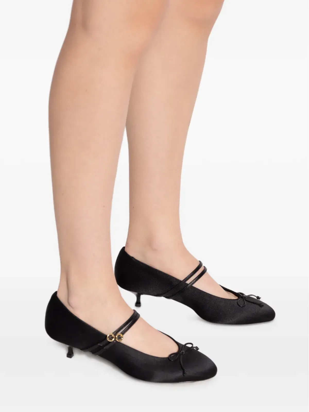 NEOUS 45mm Pha strap bow-detail pumps - 画像5