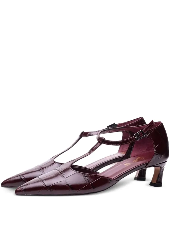 Poche Paris Poche Paris T-strap ポインテッドトゥ パンプスの商品画像