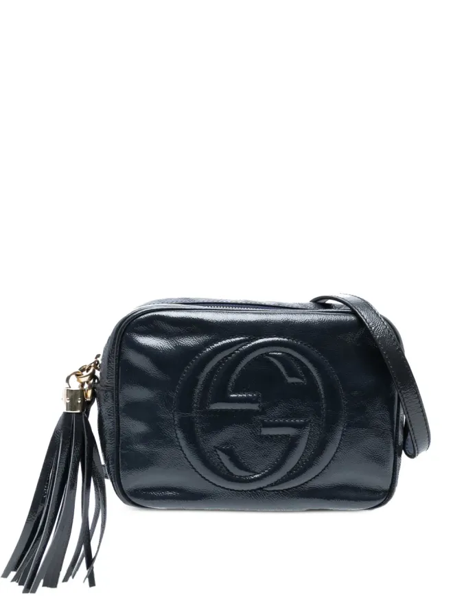 Gucci Pre-Owned Gucci ビンテージ 2016-2025 パテントレザーのソーホー・ディスコ クロスボディバッグ - ブルーの商品画像