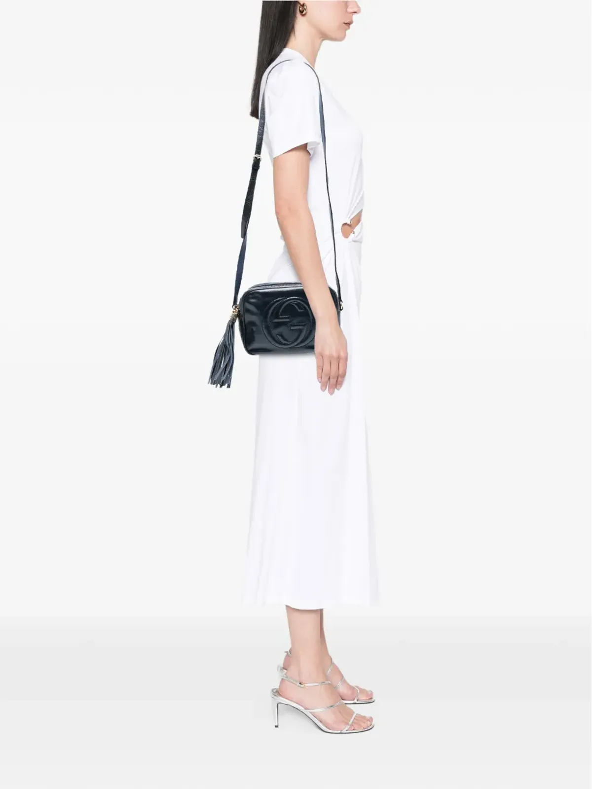 Gucci ビンテージ 2016-2025 パテントレザーのソーホー・ディスコ クロスボディバッグ - ブルー - 画像2