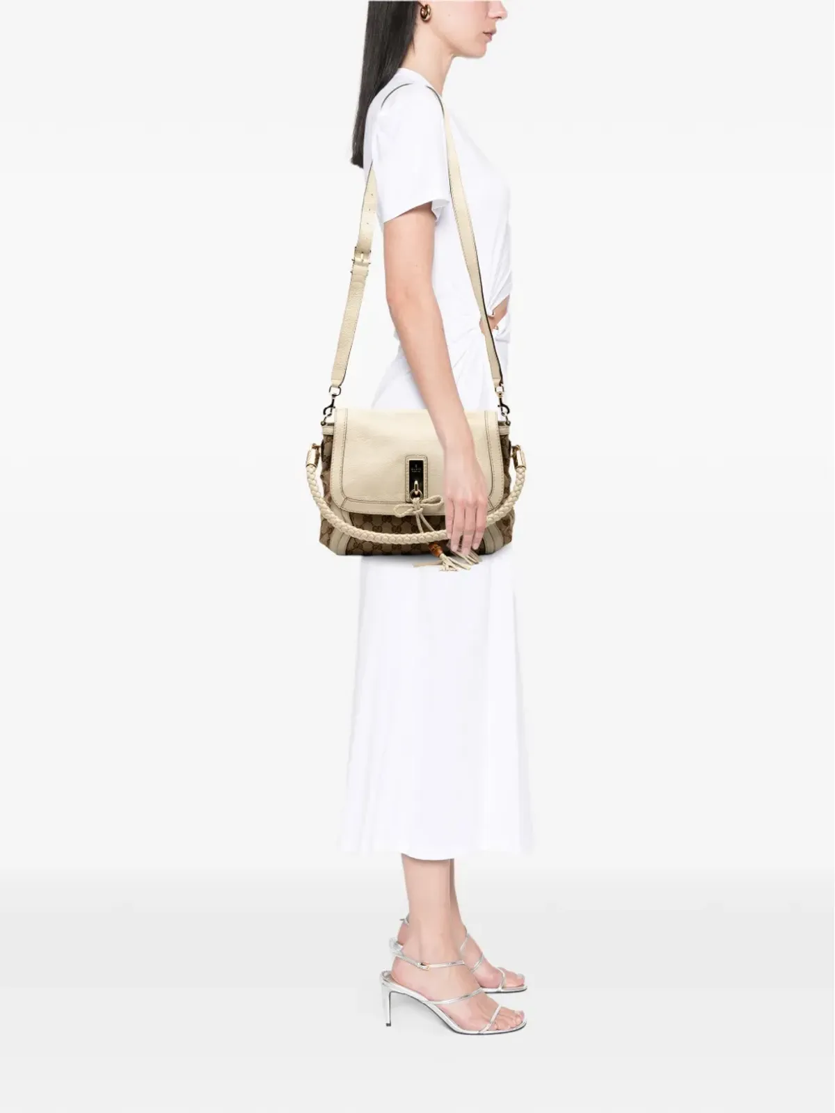 Gucci Pre-Owned 2000-2015 GG Canvas Bella Flap サッチェル - ブラウン - 画像2