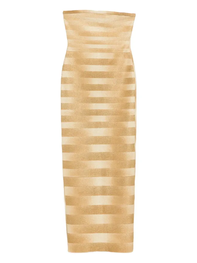 Herve Leger Hervé Léger Niaストラップレスマキシドレスの商品画像