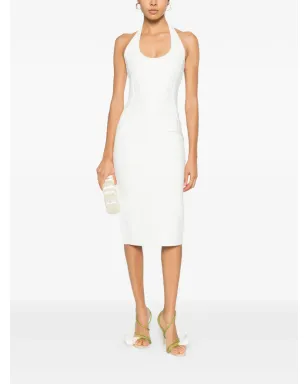 Hervé Léger Willa halter-neck midi dress - White - サムネイル2