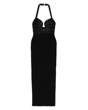 Hervé Léger Reina Gown エンベリッシュド ホルターネック ミディドレス - サムネイル1
