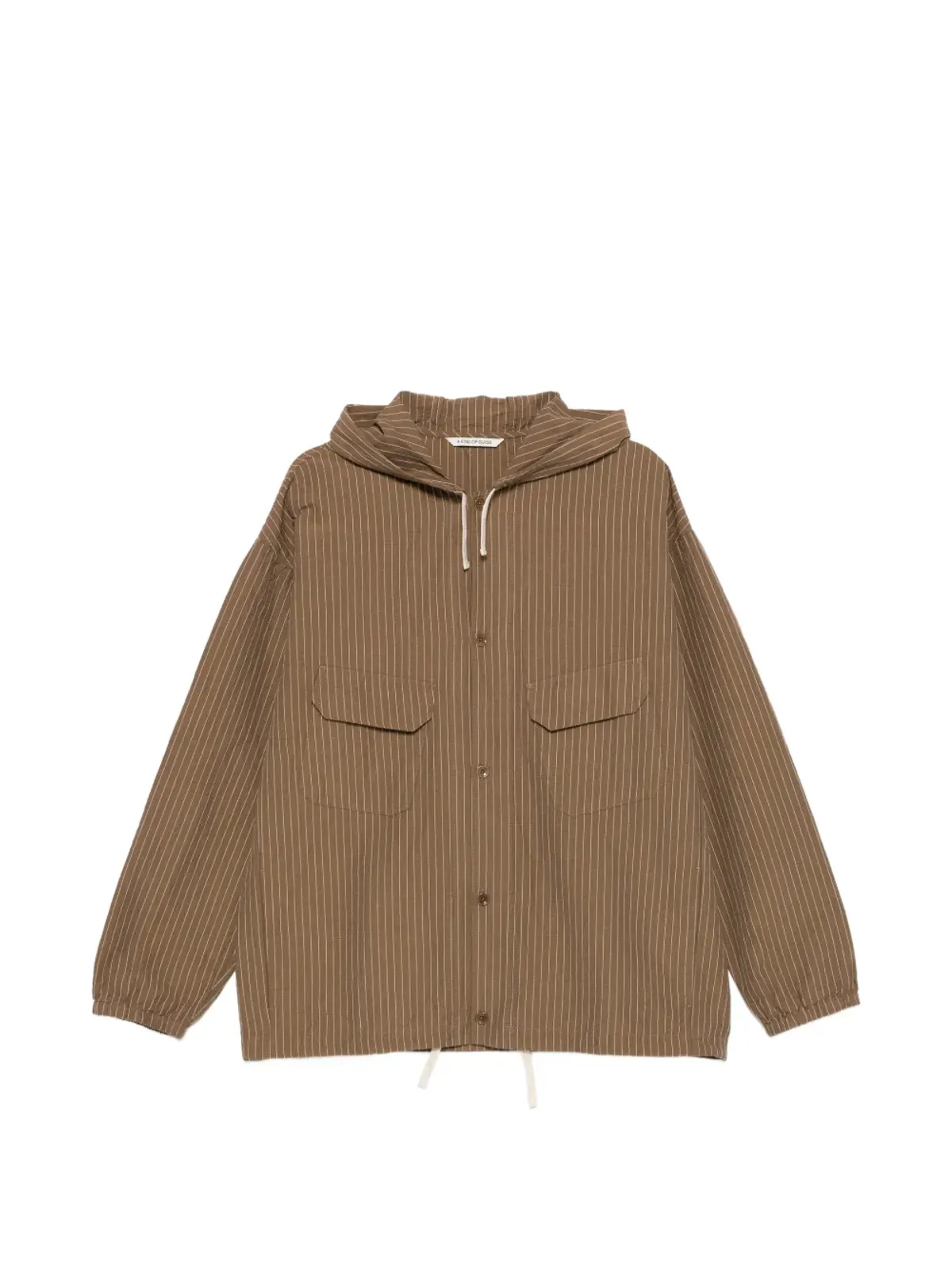 A Kind of Guise ストライプ柄フード付きシャツジャケット - 画像1