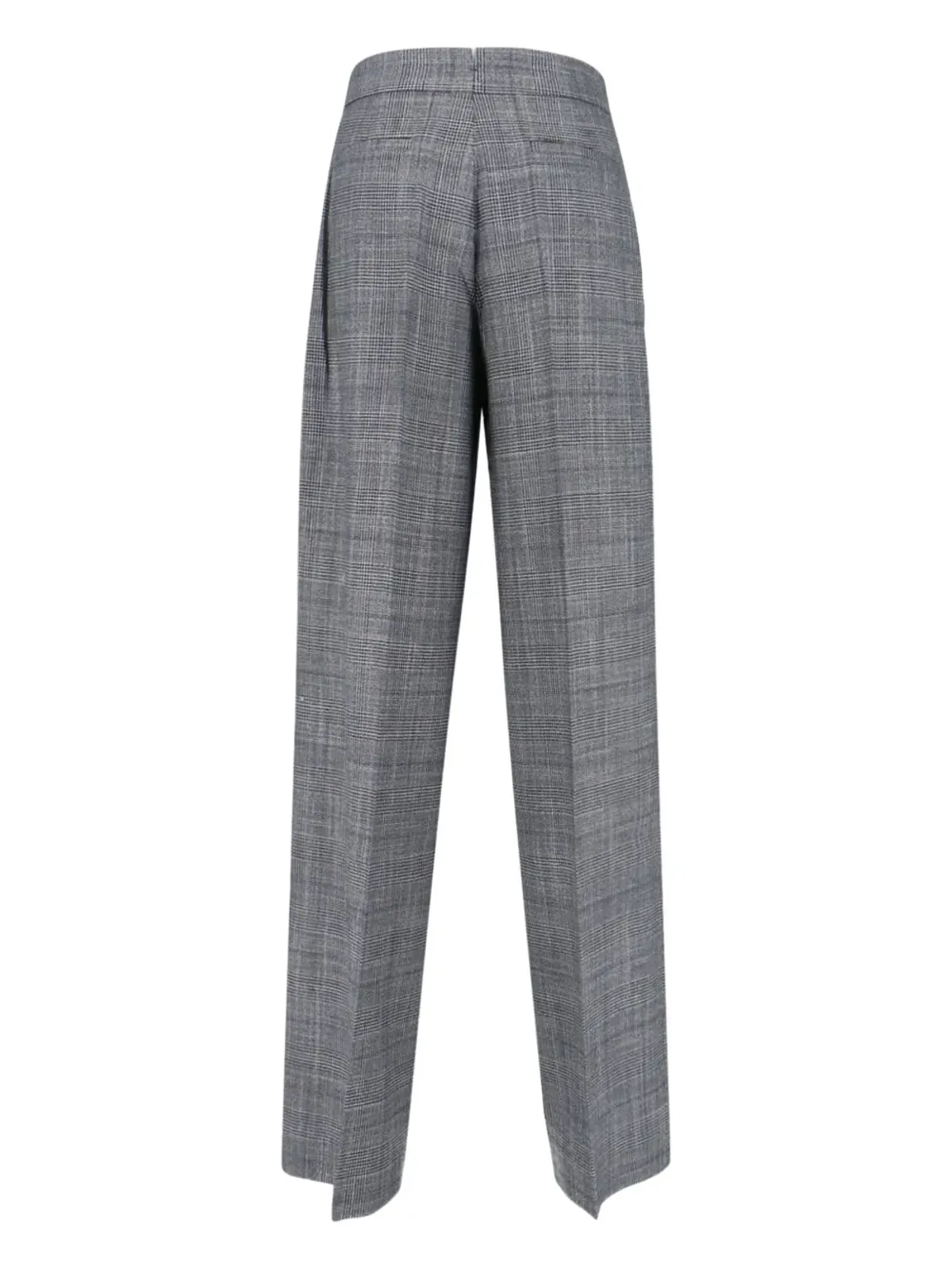 SA SU PHI check-print pleated trousers - Grey - 画像2