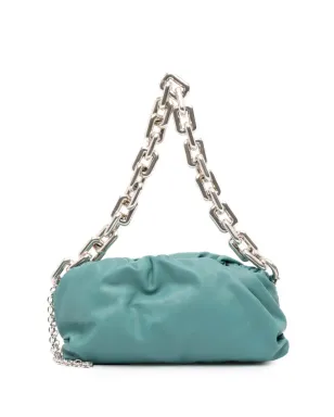 Bottega Veneta ラムスキン チェーンポーチショルダーバッグ（ブルー） - サムネイル1