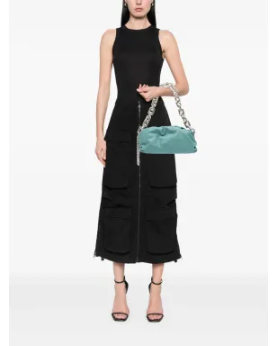 Bottega Veneta ラムスキン チェーンポーチショルダーバッグ（ブルー） - サムネイル2