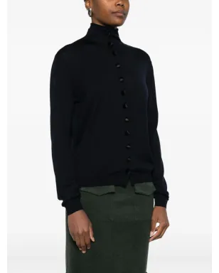 KHAITE ハイネック ボタン付きカーディガン - サムネイル3