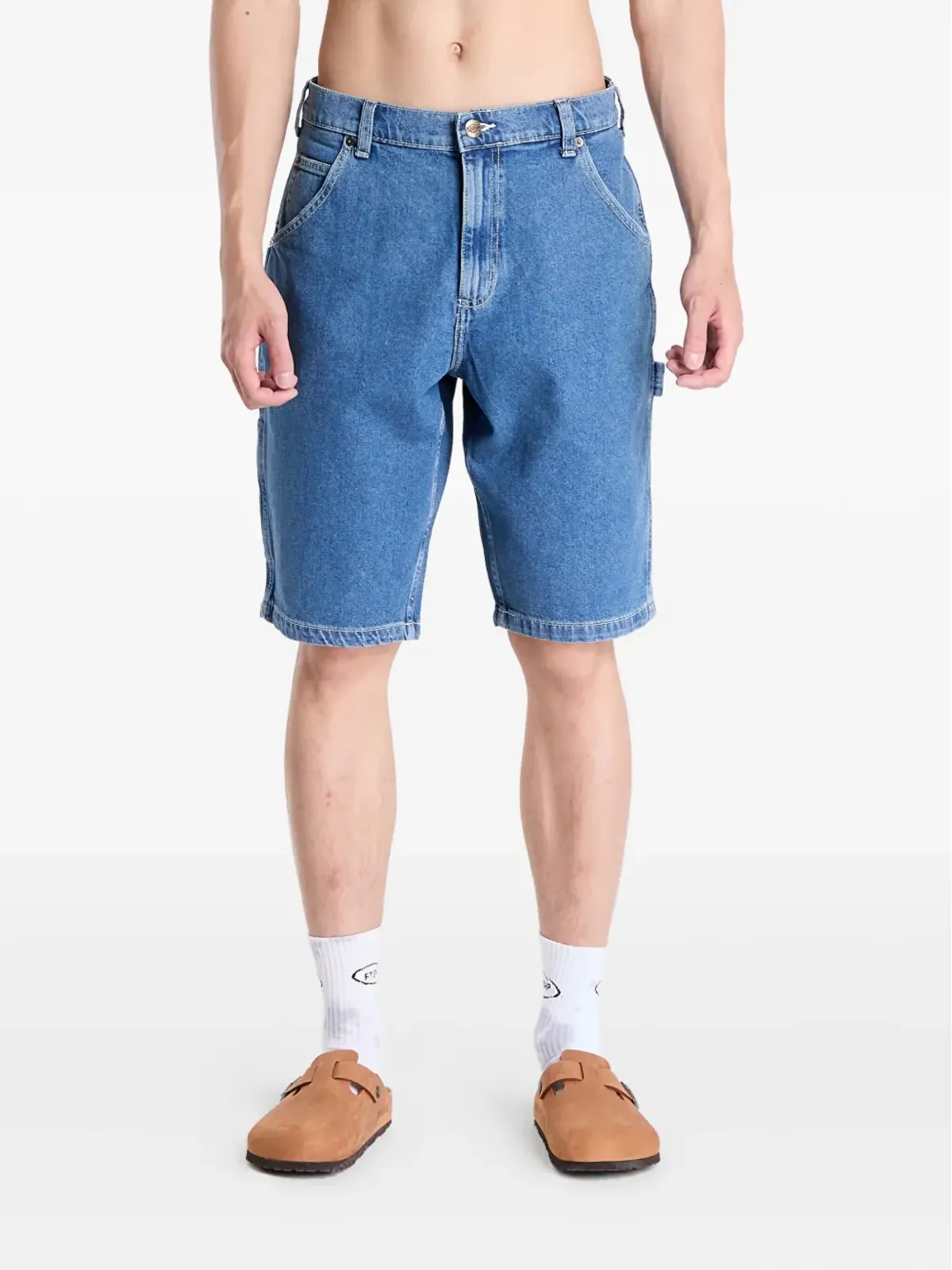 DICKIES Garyville ユーティリティデニムショーツ ブルー - 画像3