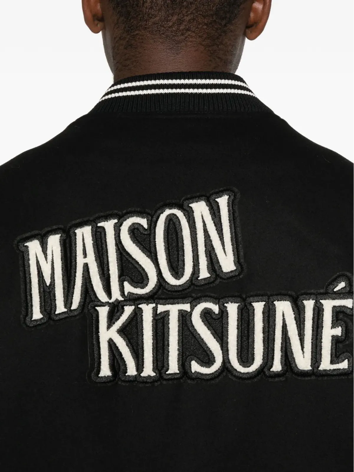 Maison Kitsuné リブ編みトリム ボタン付きジャケット - 画像5