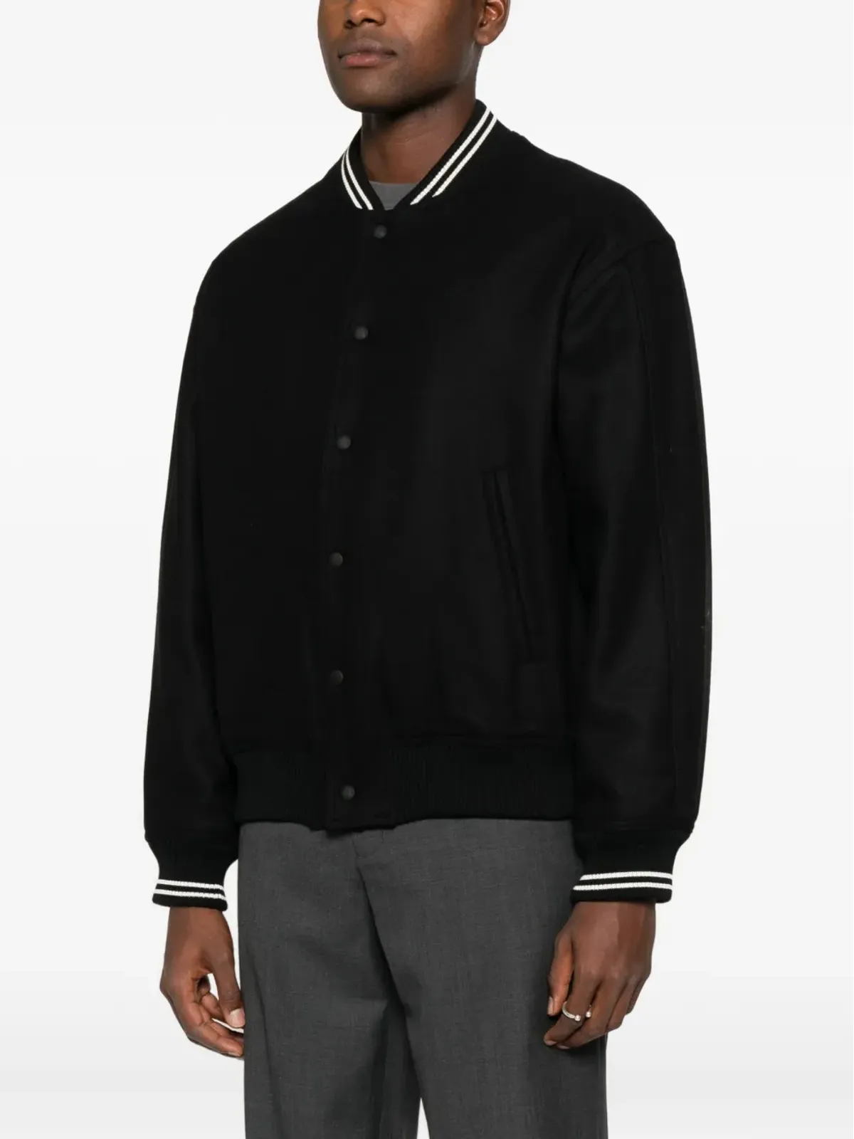 Maison Kitsuné リブ編みトリム ボタン付きジャケット - 画像3