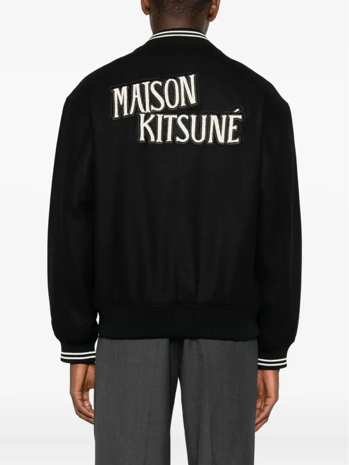 Maison Kitsuné リブ編みトリム ボタン付きジャケット - 画像4