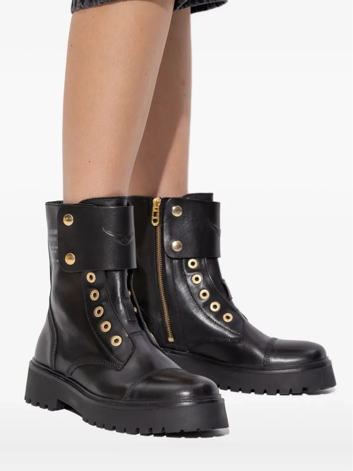 Zadig&Voltaire レザー バイカーブーツ - 画像5