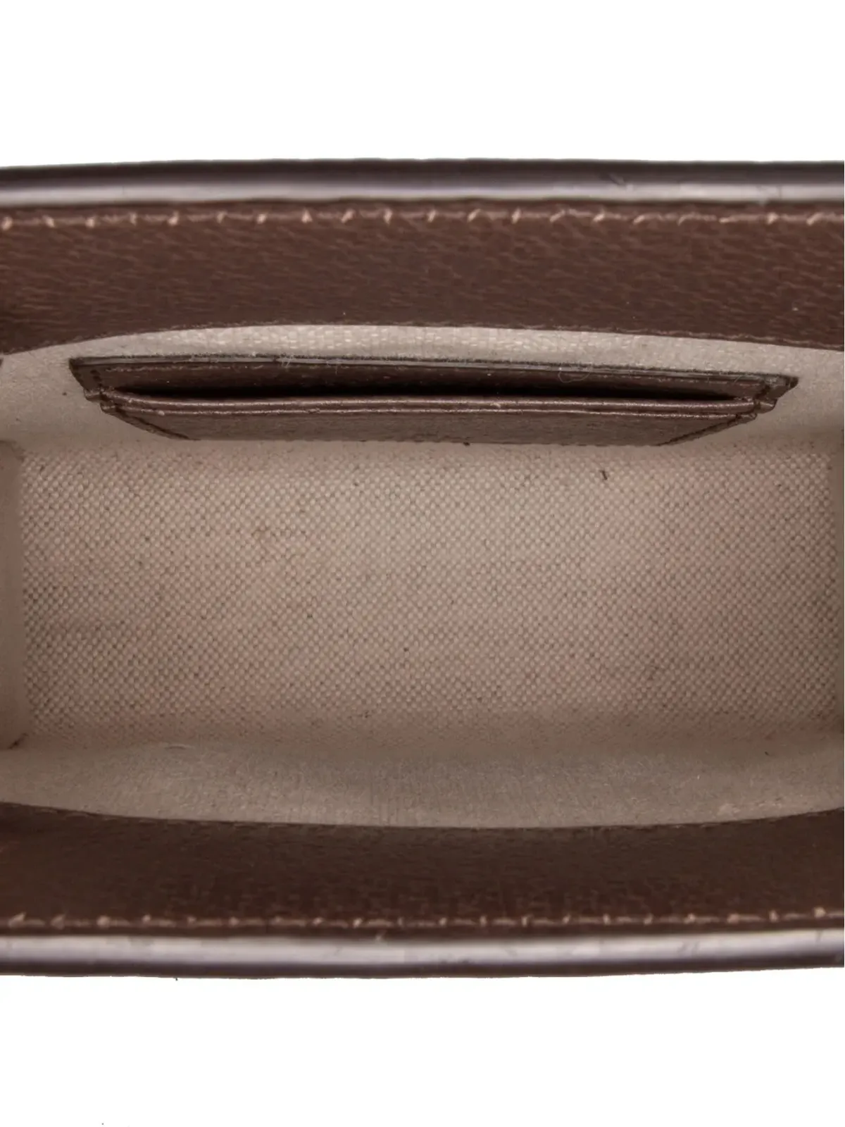 Gucci Pre-Owned ミニ GG Supreme Ophidia Web サッチェル（ブラウン） - 画像5