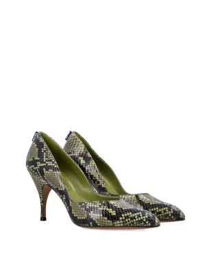 Miu Miu コートシューズ ポインテッド・スネーク柄 - サムネイル2
