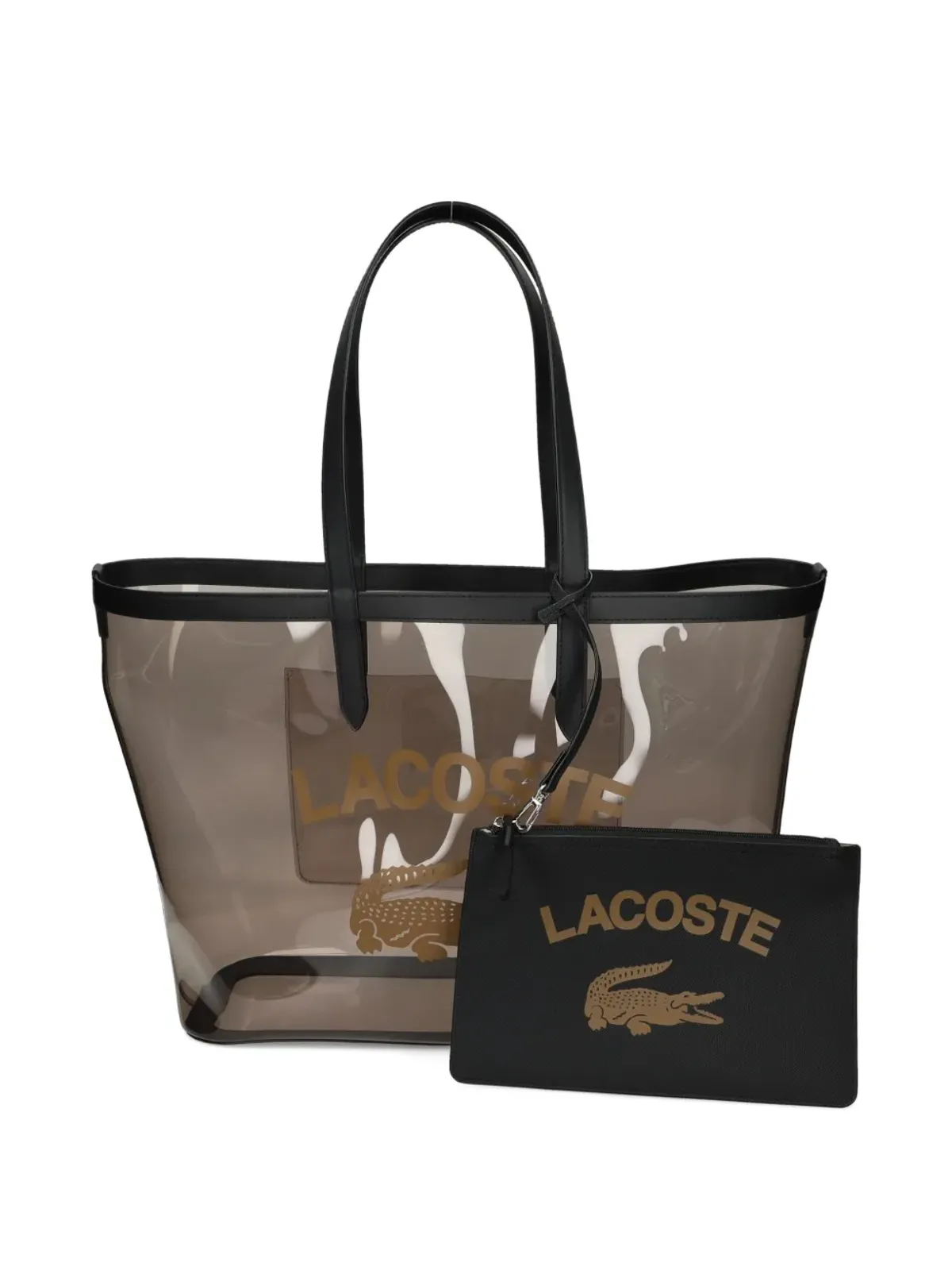 Lacoste アナ ロゴ グラフィック トートバッグ - ブラック - 画像5