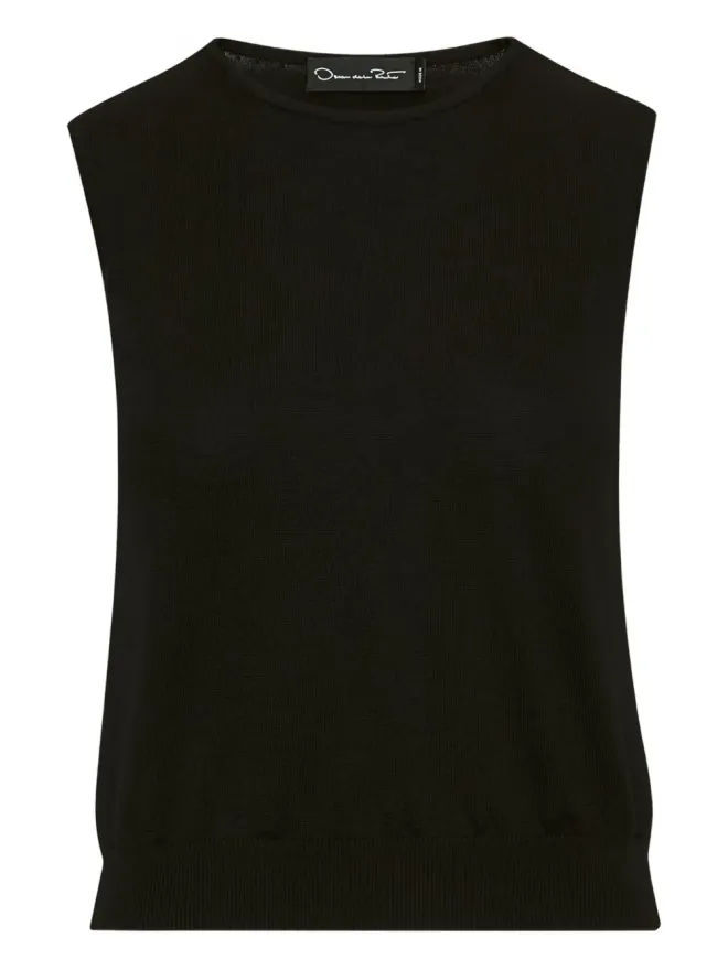 Oscar de la Renta Oscar de la Renta sleeveless top - Blackの商品画像