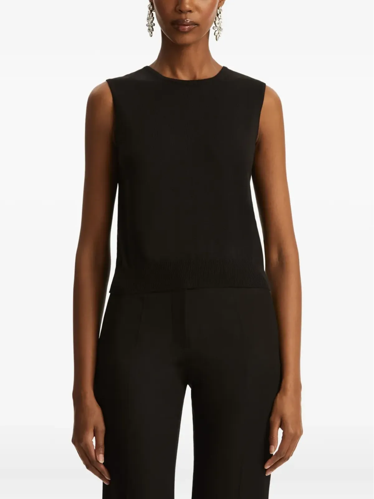 Oscar de la Renta sleeveless top - Black - 画像3