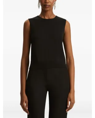 Oscar de la Renta sleeveless top - Black - サムネイル3