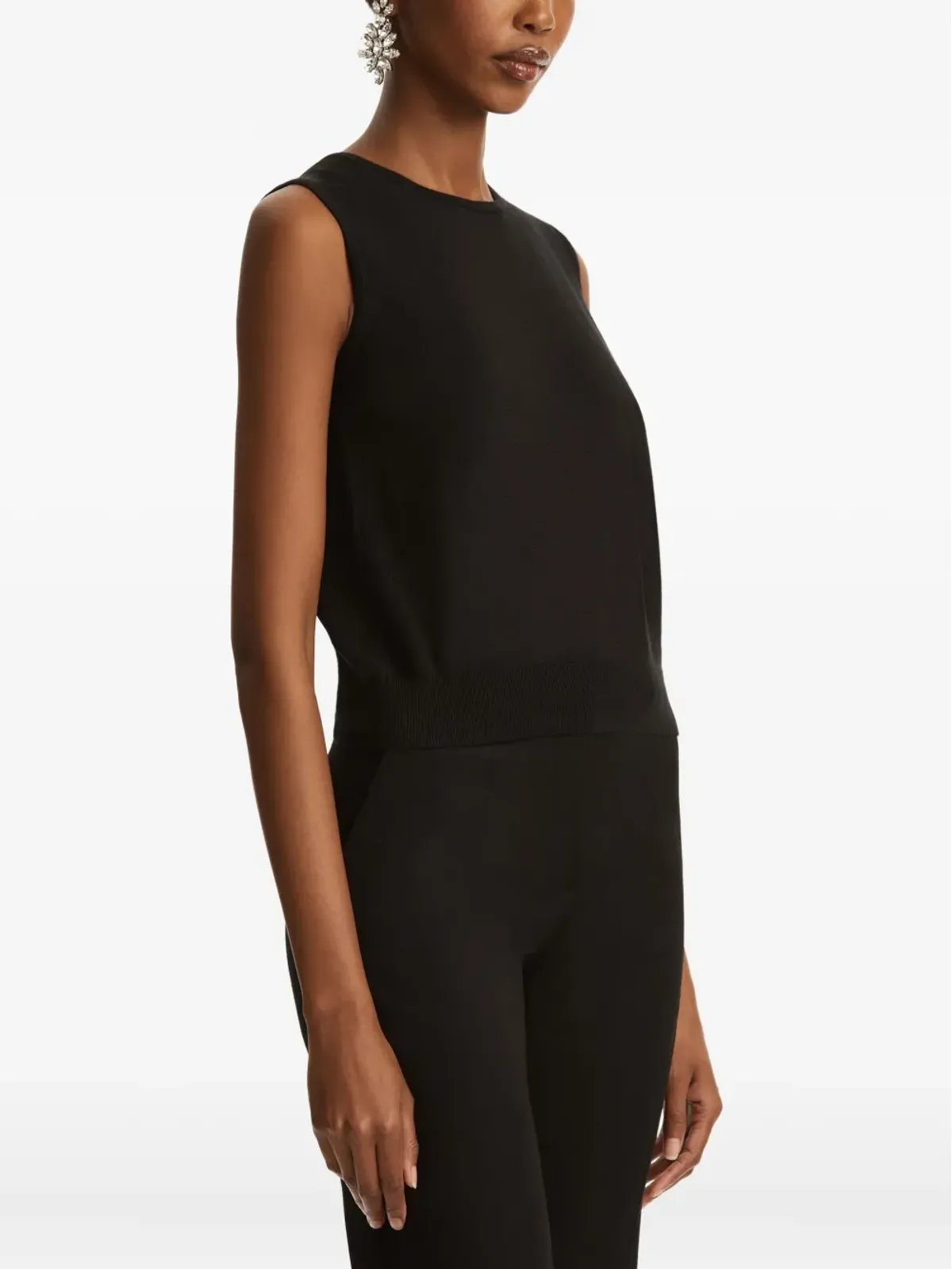 Oscar de la Renta sleeveless top - Black - 画像4