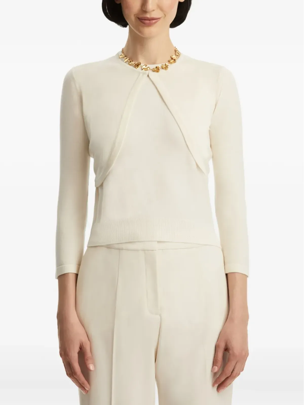 Oscar de la Renta ボレロ（3/4袖） - Neutrals - 画像3