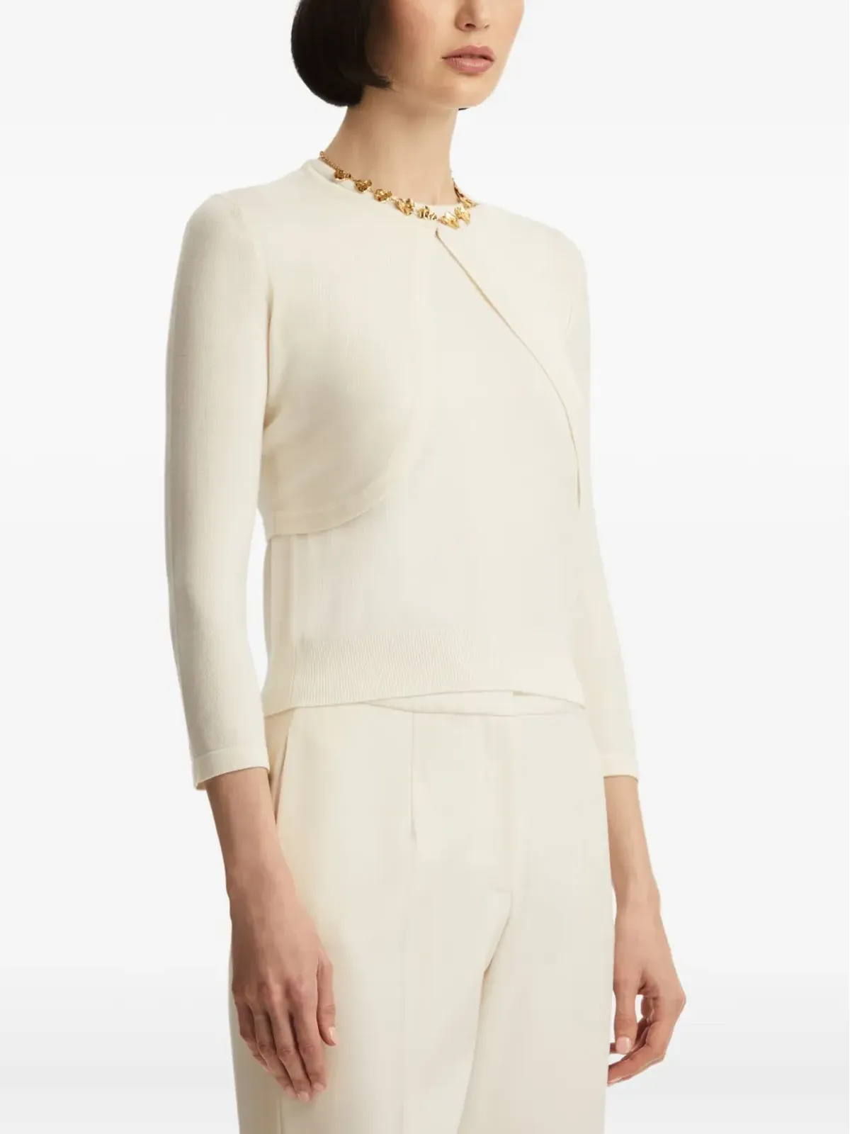 Oscar de la Renta ボレロ（3/4袖） - Neutrals - 画像4