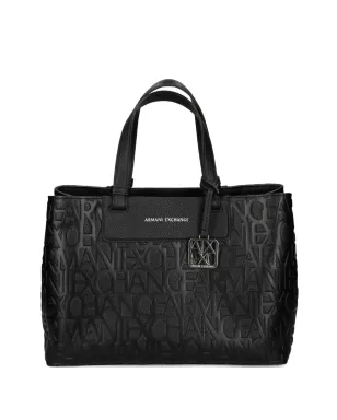 Armani Exchange オールオーバーロゴ トートバッグ - サムネイル1
