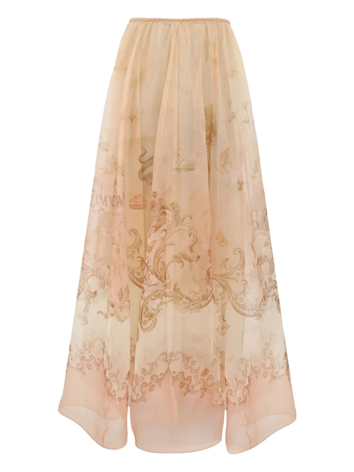 ZIMMERMANN オーガンザプリント マキシスカート - 画像1
