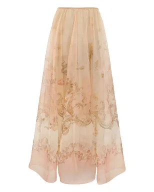 ZIMMERMANN オーガンザプリント マキシスカート - サムネイル1