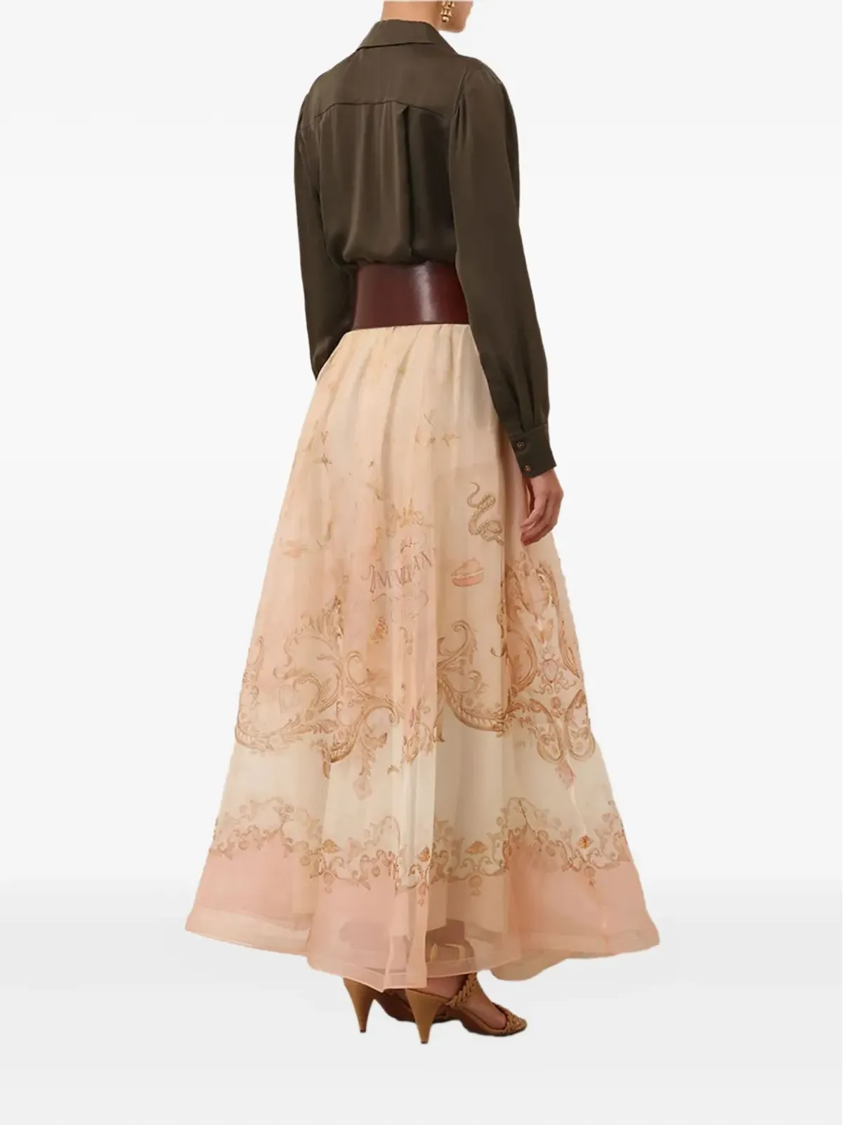 ZIMMERMANN オーガンザプリント マキシスカート - 画像4