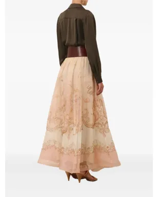 ZIMMERMANN オーガンザプリント マキシスカート - サムネイル4