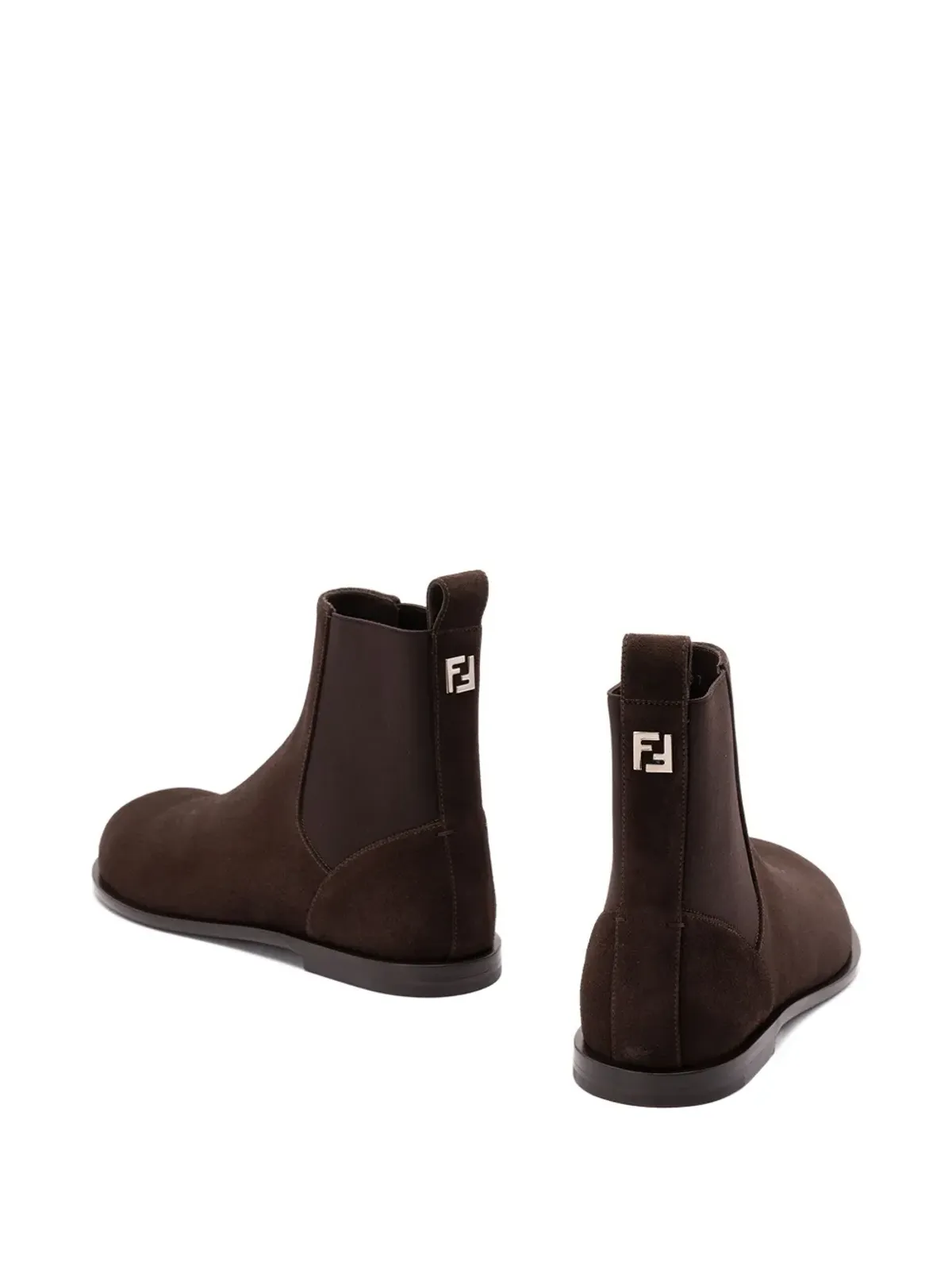 FENDI エラスティックパネル スエードブーツ - ブラウン - 画像3
