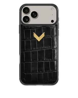 VELANTE クロコダイルテクスチャ iPhone 17 Pro Max ケース - サムネイル1