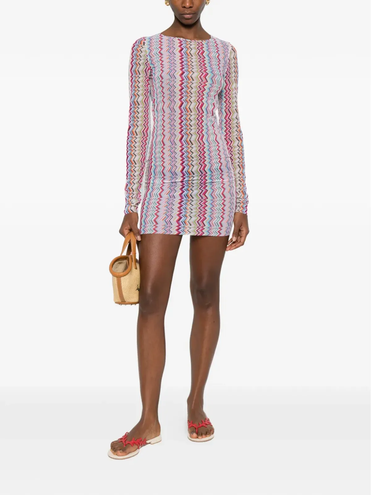 Missoni チェボン柄ミニドレス - 画像2