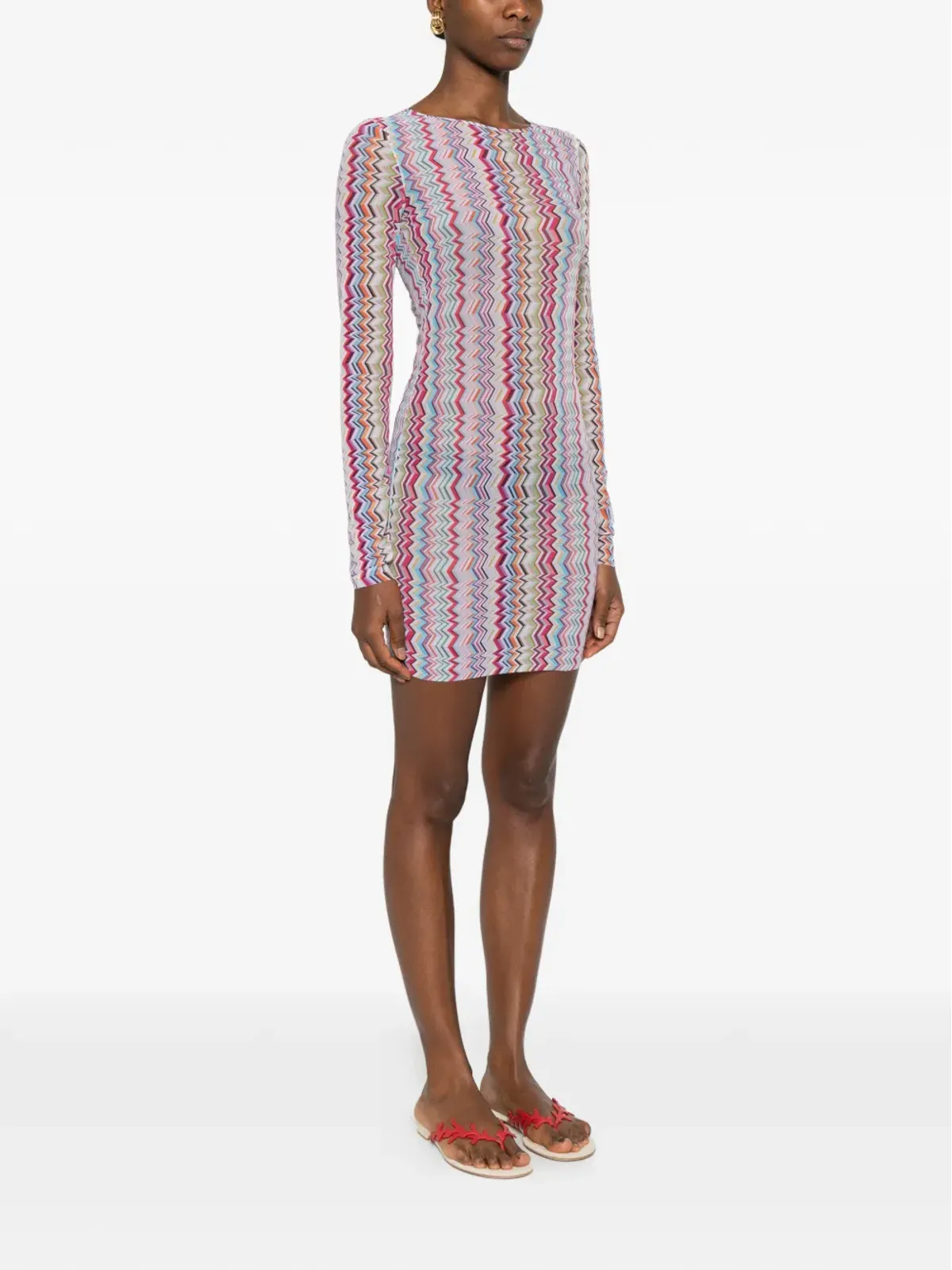 Missoni チェボン柄ミニドレス - 画像3