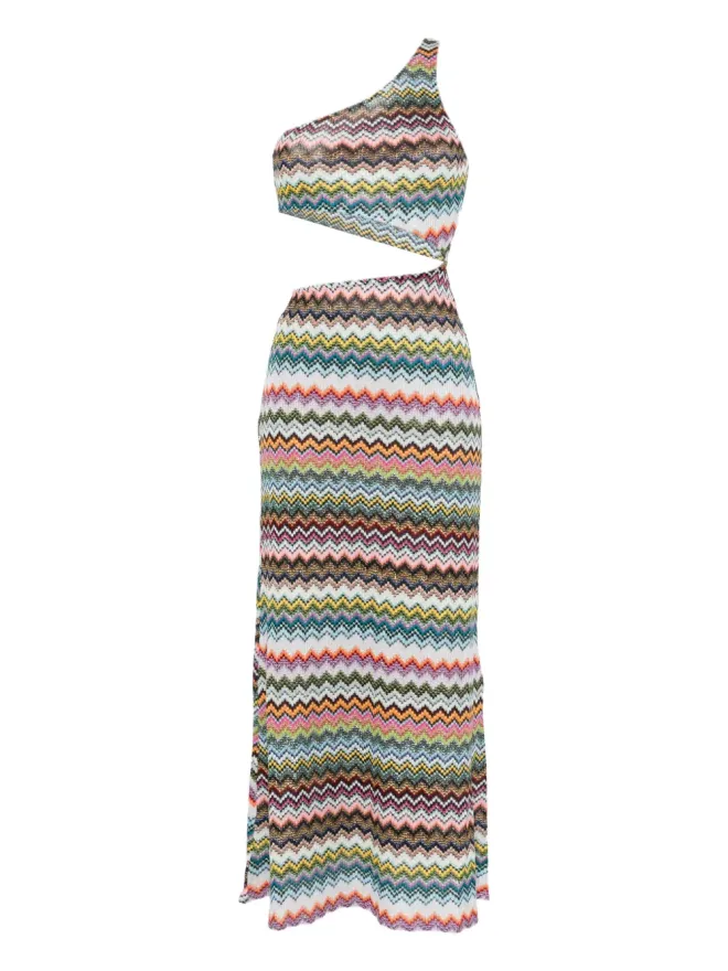 Missoni Missoni ワンショルダーミディドレスの商品画像