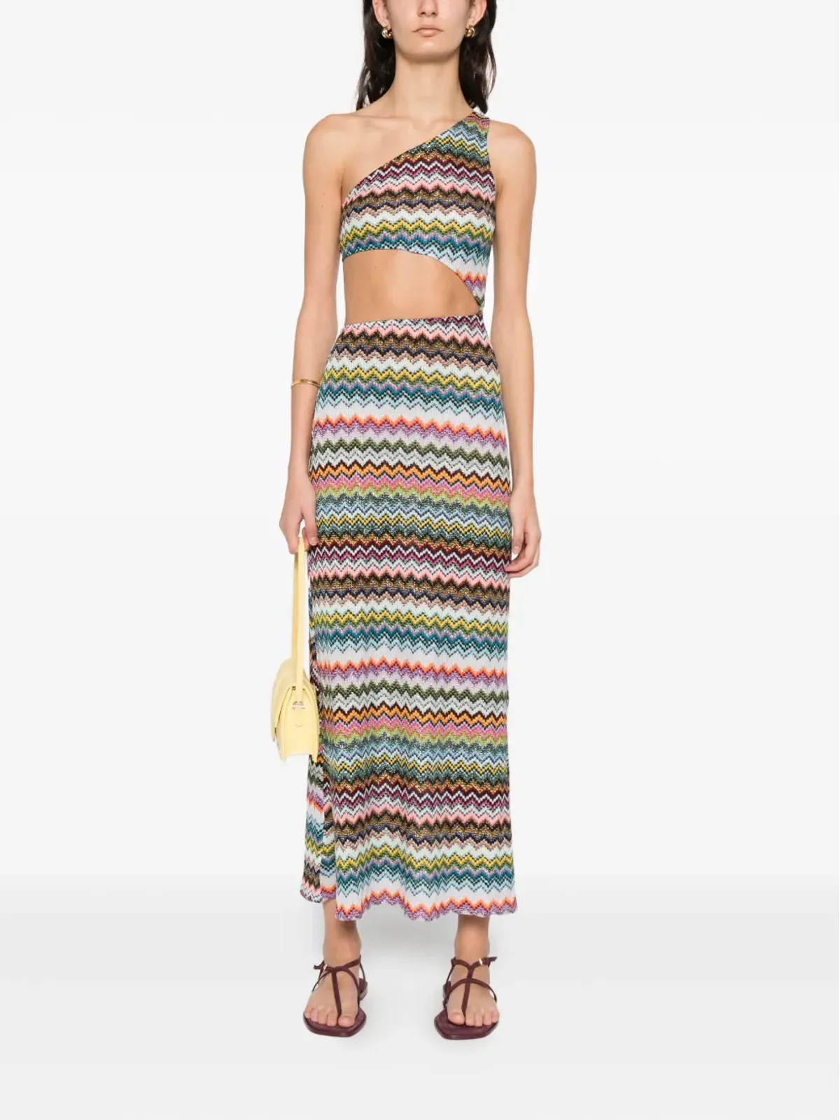 Missoni ワンショルダーミディドレス - 画像2