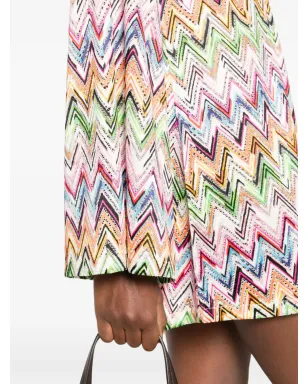Missoni Vネック ジグザグ ミニドレス - サムネイル5