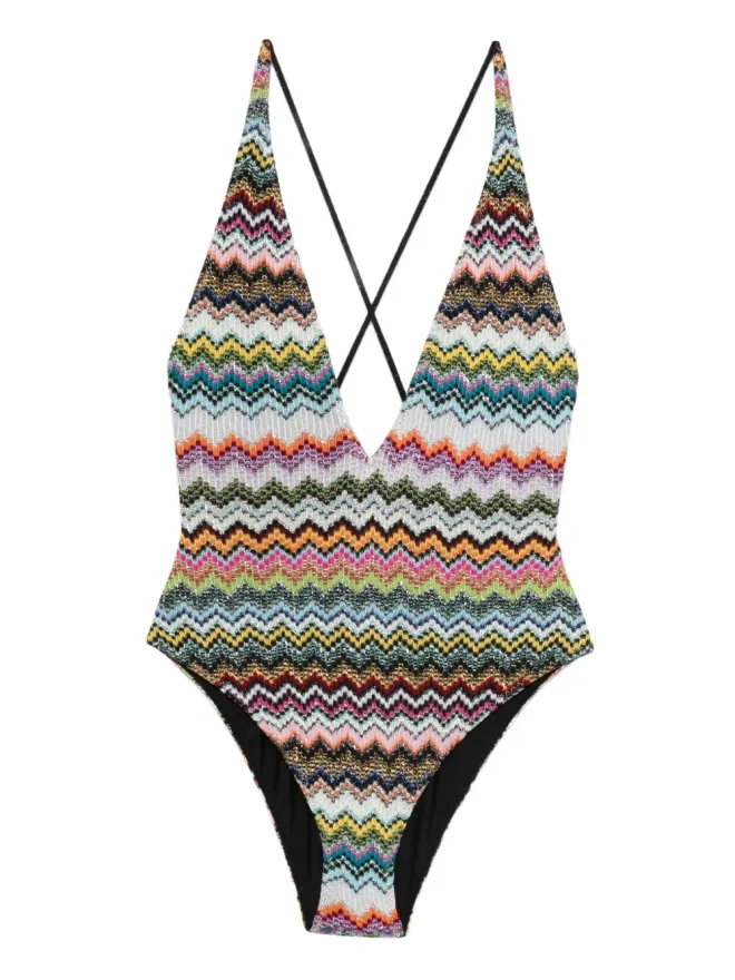 Missoni Missoni Vネック水着 ピンクの商品画像