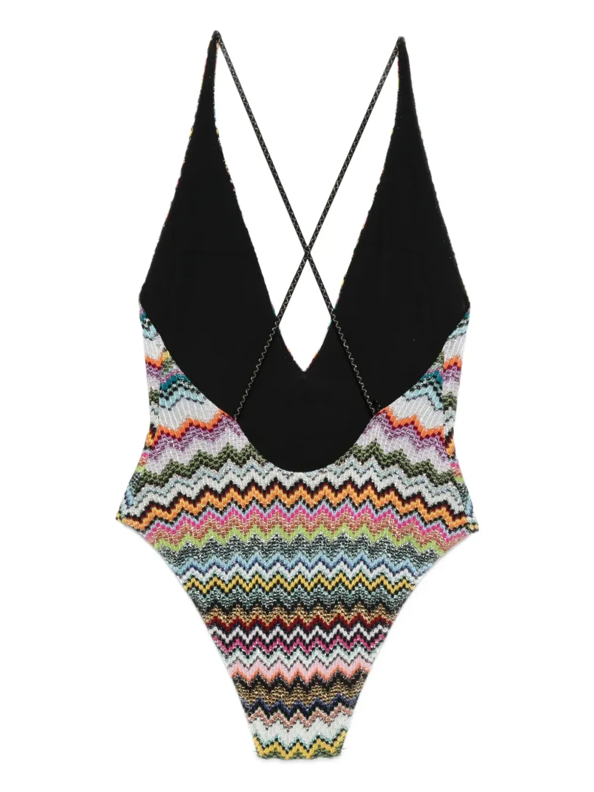 Missoni Vネック水着 ピンク - 画像2