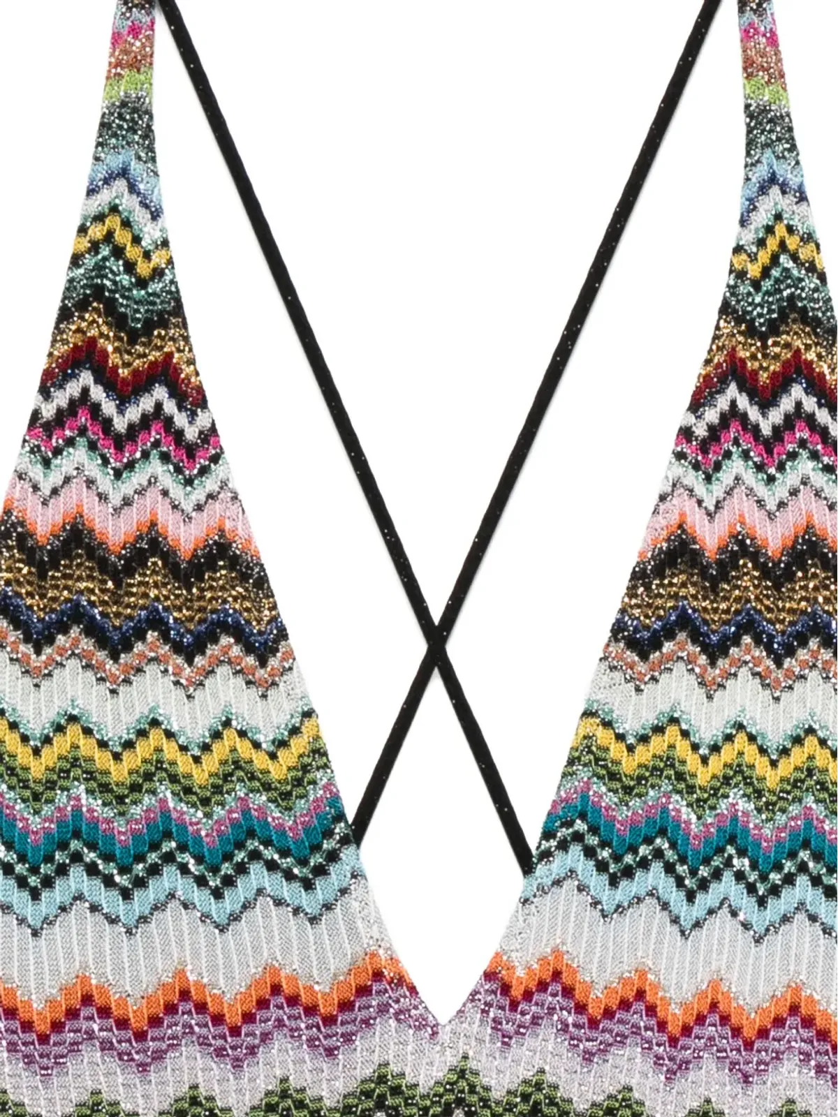 Missoni Vネック水着 ピンク - 画像3